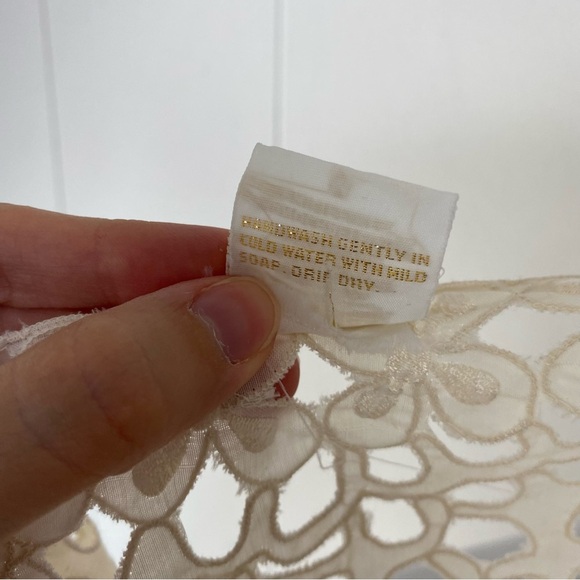 Flair Vintage Floral Lace Sheer Cardigan Cover Up Duster Jacket Elegant Sz M * - Picture 13 of 15